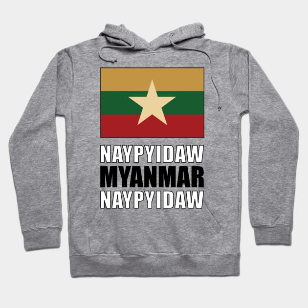 Flag of Myanmar Hoodie by KewaleeTee